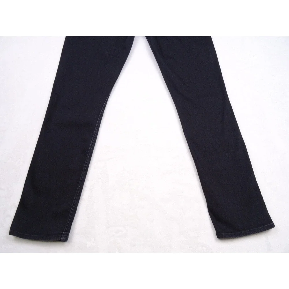 7 For All Mankind Womens Jeans Size 27 Black Denim The Relax Skinny Mid Rise‎